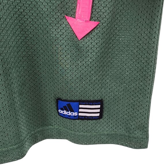 Vintage Green Bay Packers Youth 10/12 Jersey Brett Favre ADIDAS Mesh #4 NFL - Picture 7 of 12